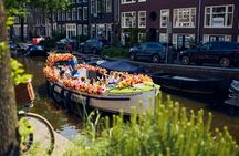 Amsterdam flower boat canal cruise