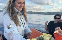 São Miguel boat tour at sunset with swimming