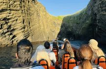 São Miguel boat tour at sunset with swimming