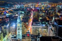 Panoramic night bus tour of Philadelphia