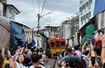 Damnoen Saduak and Maeklong Railway Market tour with private transport