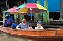 Damnoen Saduak and Maeklong Railway Market tour with private transport