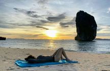 Krabi Lagoon boat tour with beach BBQ and bioluminescent swim