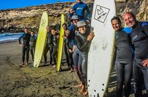 Surfing lessons in the south of Fuerteventura without transfers