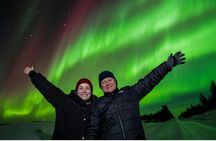Private guaranteed northern lights expedition from Levi