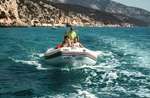 Cala Ginepro and Cala Goloritzè dinghy tour from Orosei