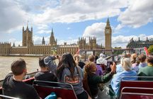 London sightseeing tour on a vintage open-top bus