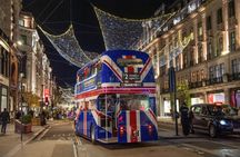 London Christmas bus tour with afternoon tea and snacks