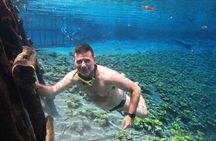 Blue Crater, Imox Lagoon and Poza Azul boat tour from Flores