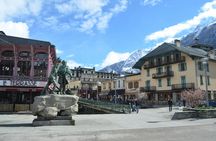Geneva to Chamonix bus transfer with cable car and mountain train