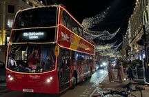 Christmas lights tour by bus and boat in London