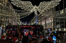 Christmas lights tour by bus and boat in London