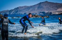Surfing lessons in the south of Fuerteventura without transfers