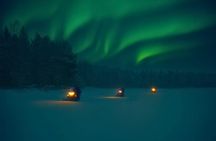 Evening snowmobile safari and Northern Lights tour in Rovaniemi