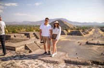 Teotihuacan experience with pyramids and pre-Hispanic cave visit