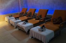 Wellness, relaxation and mindfulness experience with singing bowls