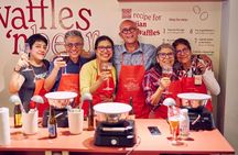 Belgian waffle making workshop and beer tasting in Bruges