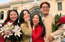 Áo Dài fitting and photoshoot tour in Ho Chi Minh City