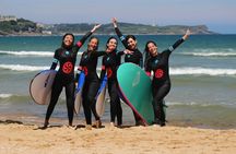 Surf lesson for all skill levels in Somo