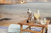 Greek cocktails on a secluded beach