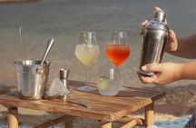 Greek cocktails on a secluded beach