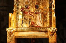 New Grand Egyptian Museum and Giza Pyramids from Sharm by Plane