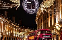 Panoramic bus tour of London's Christmas lights