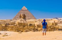 The New Grand Museum and Giza Pyramids with flights from Luxor
