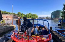 Canal cruise on a wooden refugee boat