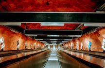 Stockholm subway system art and photo gallery tour