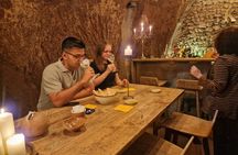 Candlelit wine tasting experience in an ancient Roman cave
