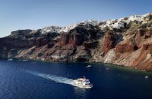 Santorini tour of caldera with glass-bottom boat