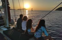 Two-hour private sunset cruise in Milos