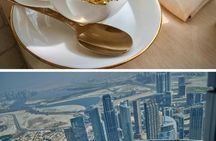 At The Top L124 with gold cappuccino at Armani Cafe TDM