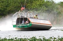 Everglades airboat ride with Biscayne Bay boat tour and transportation