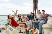 Lisbon coffee cruise on a luxury boat with pastel de nata and dolphins