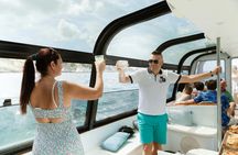 Lisbon sunset cruise with traditional buffet and open bar