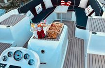 Cruise on a luxury boat with pastel de nata and coffee in Lisbon