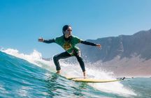 Surfing experience at Famara Beach in Lanzarote