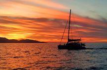 Sunset luxury catamaran cruise to Elafonisi Bay from Paleochora – ticket only