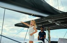 Sunset luxury catamaran cruise to Elafonisi Bay from Paleochora – ticket only