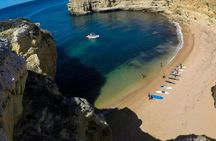 Stand-up paddle adventure along the Albufeira coastline