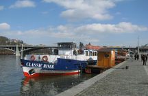 Prague dinner cruise on the Vltava River with hotel transfers