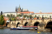 Prague dinner cruise on the Vltava River with hotel transfers