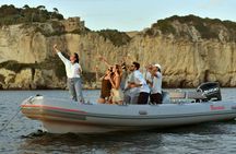 Sunset boat tour in the Gulf of Naples with aperitivo and swim