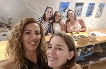 Santorini semi-private day wine tour with two wineries