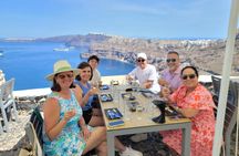 Santorini semi-private day wine tour with two wineries