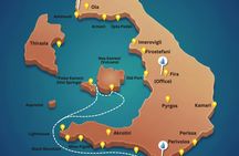 Santorini classic catamaran cruise with pick-up, lunch and drinks