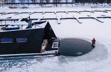 Helsinki contemporary seaside floating sauna experience