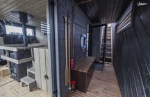 Helsinki contemporary seaside floating sauna experience